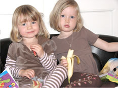 Two young children